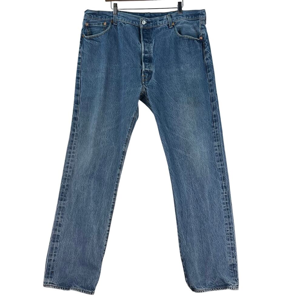 Levi's Mens 501 Original Shrink-to-Fit Jeans Tagged W44 L38 Blue (Actual 40x34)